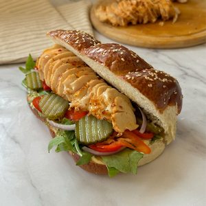כריך מפסטרמה עוף ביתית